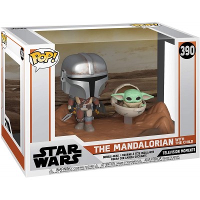 Фигура Funko Pop! Movies: Star Wars: The Mandalorian w/chrome armour & Child
